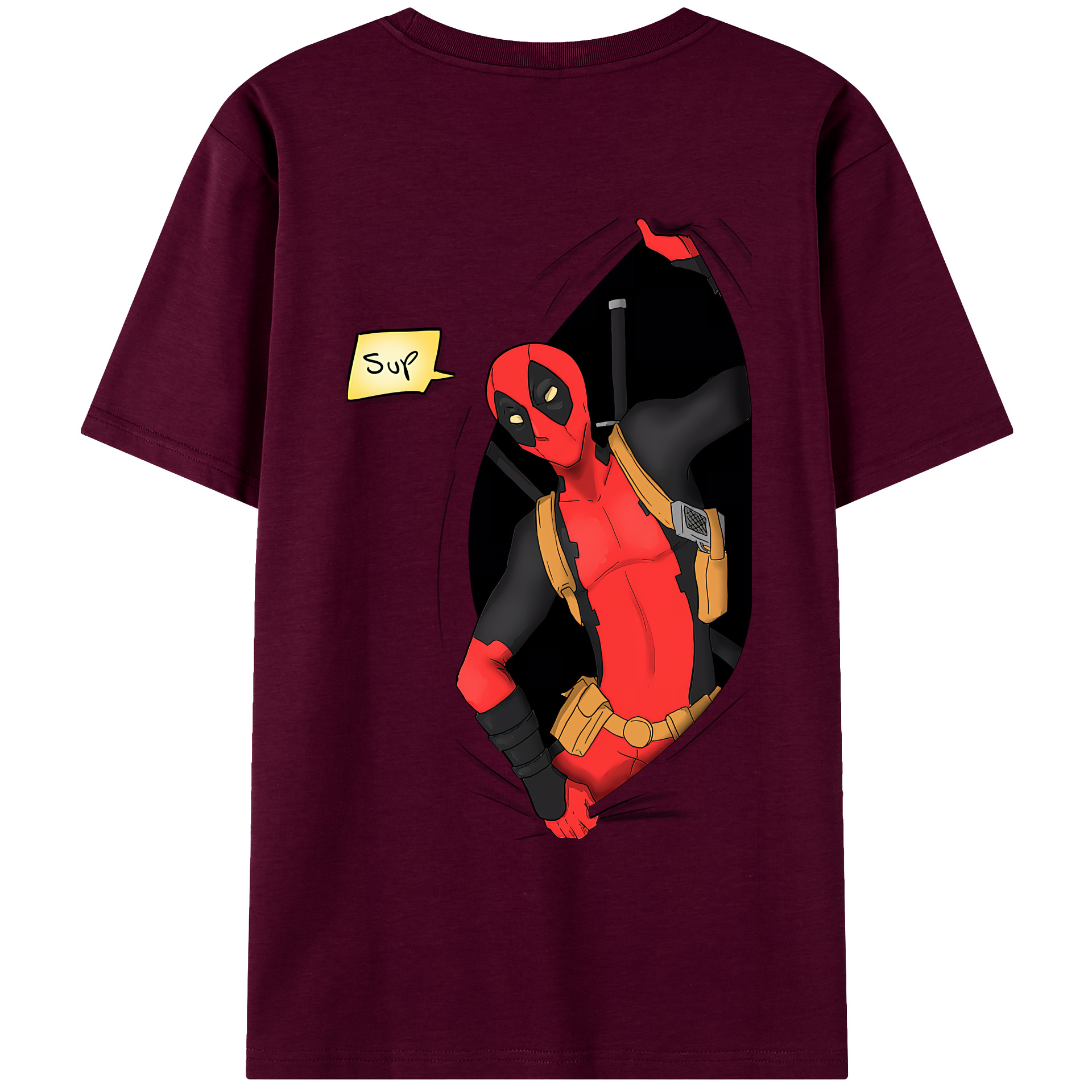 （画像用） Deadpool デッドプール レディース半袖Tシャツ(バックプリント)